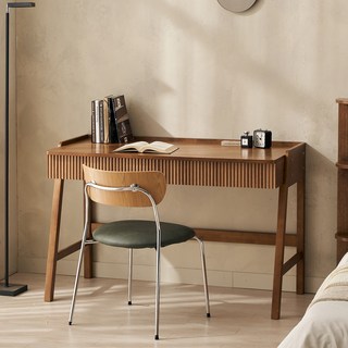 잉글랜더 SAF 베토벤 원목 템바보드 책상 테이블 1200, 월넛