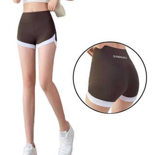 AROEREV 여성 요가 트레이닝 반바지 3부 속바지 레깅스