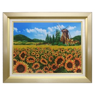 미프리아트 보석십자수 중형매트액자, 04_912수지마트/골드, 1개