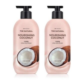 온가족 저자극 촉촉한 바디로션 온더바디 더내추럴 바디로션 코코넛 400ml 2개