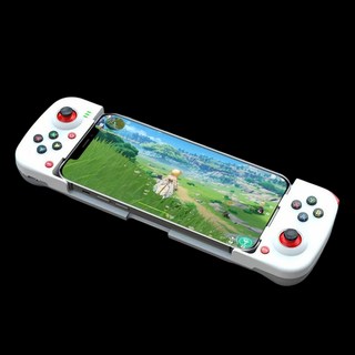 Genshin Impact 무선 모바일 게임 패드 블루투스 호환 type-c 게임 컨트롤러 ios android 용 휴대용 조이스틱 게임 패드, 하얀, 1개