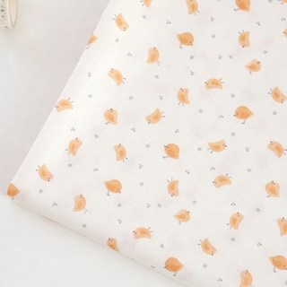 布喜翻 韓國布 - 可愛小雞棉布，進口印花布料，手作DIY首選，多款圖案可選, 1個