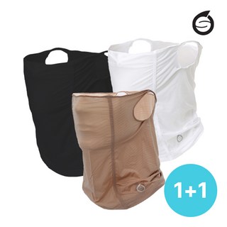 1+1 선덜랜드 남여공용 UV차단 냉감 기능성 쿨 아이스 멀티 스카프/안면 마스크 - 16823NW02, 화이트, 화이트