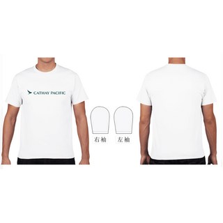 CATHAY PACIFIC T恤 白色 XL, 1個