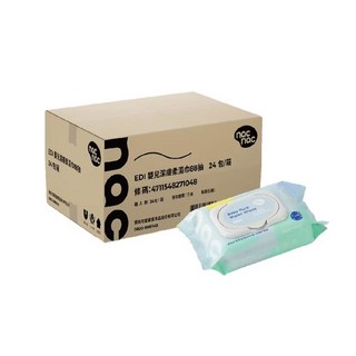 nac nac EDI 超純水柔濕巾 88抽-附蓋【24包/箱購】, 88張, 1箱