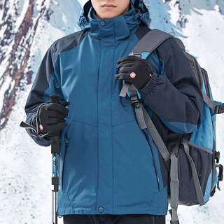 에버유어스 남녀 가을 겨울 아웃도어 바람막이 두꺼운 탈부착 등산복 방풍 방 코트