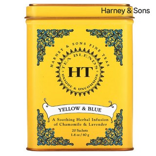 허니앤손스 HT 티블렌드 노랑n파랑 카밀러n라벤더 디카페인 티백 20봉 40g, 1개, 20개입