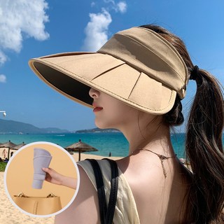 여름연구소 햇빛차단 아웃도어 챙가리개 캠핑 등산모자 돌돌이 썬캡 모자