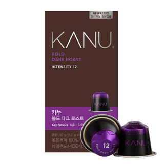 카누 네스프레소 호환 캡슐커피 볼드다크로스트 10캡슐 X 1팩, 5.7g, 10개입, 1개
