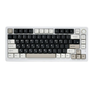 큐센 풀윤활 가스켓 유무선 기계식 키보드, 크림치즈, QSENN Q75 PBT(유무선 키보드), 저소음 바다축