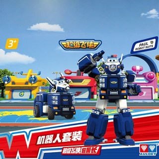 奧迪雙鉆 超級飛俠變形機器人樂迪合體機甲套裝 變形新年玩具, 【包警長】載具機甲機器人+飛俠疊疊樂1款, 1個