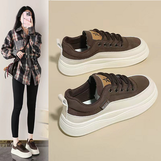 ANYOU 여성 발편한 운동화 패션 워킹화 키높이 스니커즈 통굽 빈티지 슈즈