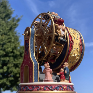 파티지엥 빈티지 오르골 크리스마스 선물 소품, 04. 대관람차_burgundy