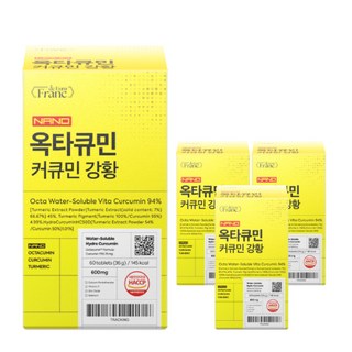나노 옥타큐민 수용성 커큐민 94% 강황, 4개, 60정