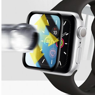 차이룸 애플워치 6 SE 5 4 3 2 호환 베젤 액정 보호 필름, 44mm, 투명(강화유리), 1개