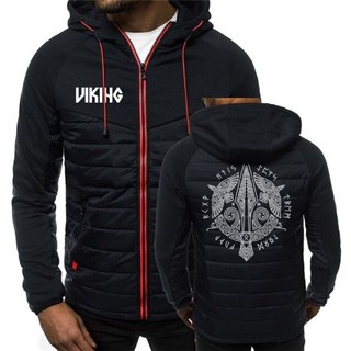 블랙 회색 후드 집업 봄 가을 용 용 오딘 바이킹 바이킹 지퍼 클래식 패션 프린트 7