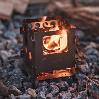 캠핑 티타늄 미니 화로대 화목난로 화로 백패킹 TS013, 1개