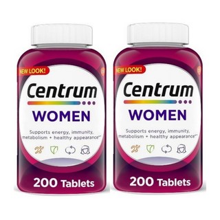 센트룸 여성용 멀티비타민 400정 (200정+200정) (유통기한 26년 7월), 2개, 200정