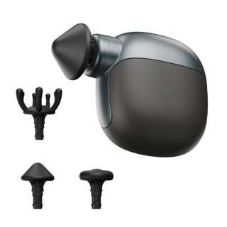 NICESUN 포켓형 초경량 휴대용 무선 미니 전동 마사지건 180g P6, 그레이