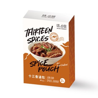 味旅私藏 十三香滷包 - 經典十三香 牛三寶滷味必備 滷肉香料魯包, 2個, 二入/盒, 25g