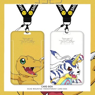 8종 디지몬 카드지갑 카드케이스 목에 거는 목걸이 형 버스카드 급식 학생카드 수납 파우치 범퍼 명찰 목걸이끈 디지몬어드벤쳐 아구몬 가트몬 굿즈