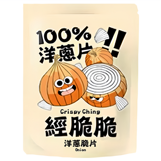 CRISPY CHING 經脆脆 100%洋蔥脆片 嚴選台灣洋蔥 開袋即食, 1包, 30g