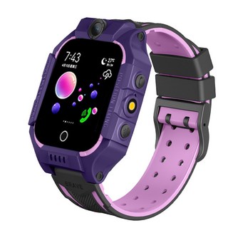 Q12Q19跨境兒童智能電話手錶移動小學生防水拍照smart watch, ANT+, 1cm, Q19-2g紫色外貿版本(外貿版本):1