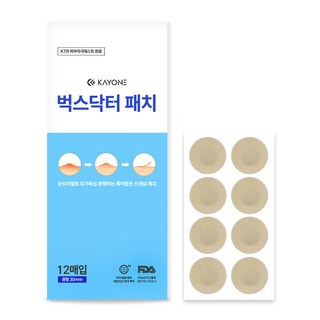 벅스닥터 모기 벌레 패치 물림 스티커, 1개, 12매입