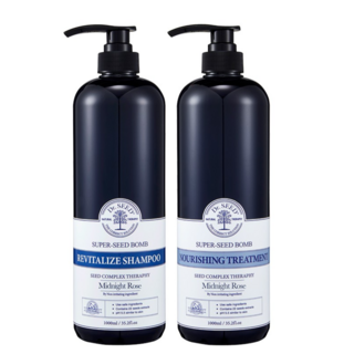 韓國Dr.SEED 柔敏香氛洗髮精潤髮乳組合 玫瑰香 大容量1000ML兩入組, 1組