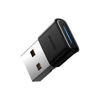 Baseus BA04 USB 블루투스 어댑터 5.1 5.0 음악 오디오 수신기 송신기 PC 노트북 스피커 무선 마우스 동글 컴퓨터 주변기기 연결 어댑터, Black, 1개