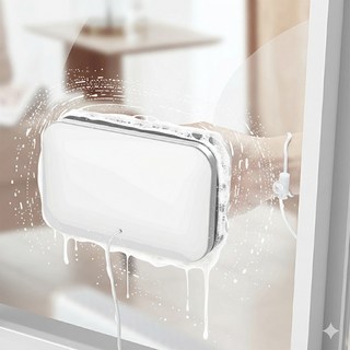 자석창문닦이 유리창청소기 아파트 유리창 창문 청소 닦이, 소모품패키지, 1개