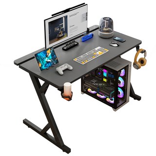 내일내꺼 Z자형 게이밍 컴퓨터 책상 ZD001, 블랙