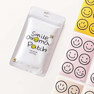 제이프랜 스마일 아로마 썸머패치 캠핑 골프 여행용 스티커, 혼합색상, 3개