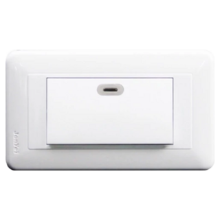 PANDA 熊貓系列 JY-5155W 螢光一開關 (110V) 一開一切 熊貓開關