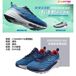 LOTTO SPEEDRIDE 600 輕運動避震跑鞋 LT6AMR5116 雷電藍