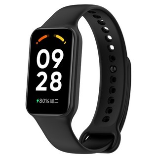 小米手環 8 Active 錶帶 腕帶 Xiaomi 紅米手環2 替換腕帶 多色可選, 黑色, 1個