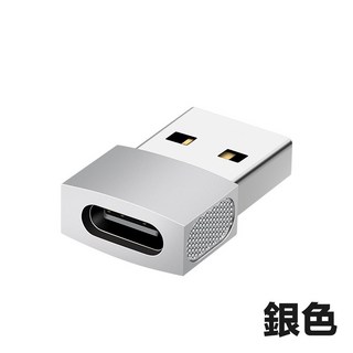 USB Type-C 轉 USB 轉接頭 銀色, 1個, 40-752-03(銀色)