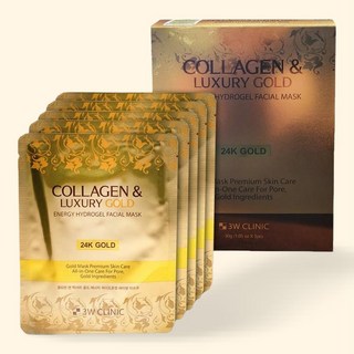 도모아 3콜라겐 럭셔리 24K 골드 하이드로겔 마스크팩 5매, 1개, 1g