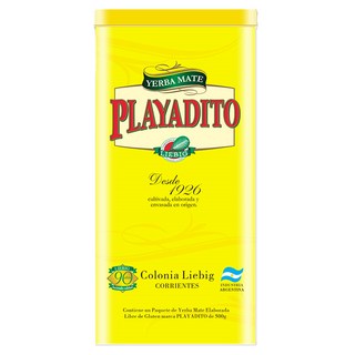 PLAYADITO Riebig 黃罐馬黛茶, 500g, 1個