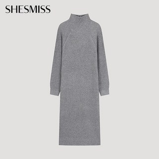 [쉬즈미스] 울 하이넥 니트 원피스_SSKOPO42510_MG . 베이직 따뜻한