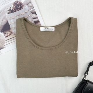 Fee現貨11色 正韓圓領短版正肩上衣 圓領t恤 素面t恤 短版上衣 韓系穿搭