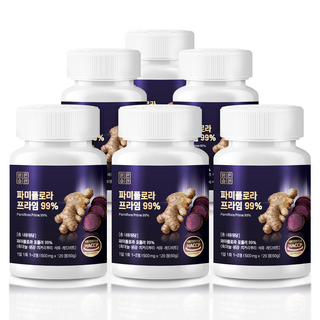 대용량 파미플로라 프라임 99% haccp인증, 6개, 120정