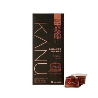 카누/카누 인도네시아 수마트라 10입 (카누 바리스타 캡슐), 9.5g, 10개입, 1개