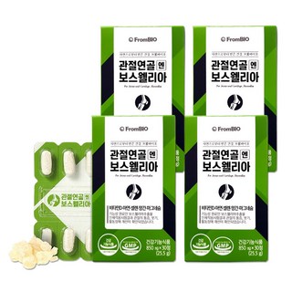 [본사 기획세트]프롬바이오 관절연골엔 보스웰리아 2개월, 30정, 4개
