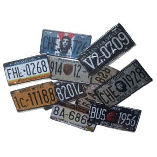 장식용 외국 자동차 번호판 30종 복고풍 빈티지 인테리어 벽면 소품, 31.추천색상 10종 1번