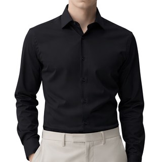 남성 정상 와이셔츠 긴팔 남자셔츠 세미 슬림핏 스판 무지 슬림핏와이셔츠 남방