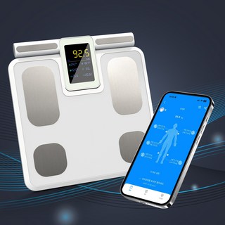 스마트 가정용체중계 인바디 몸무게체중계, 1개, 흰색, TS-EF01