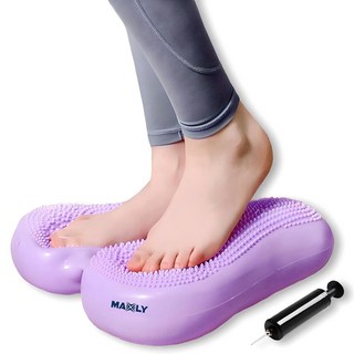 맥슬리 말랑이 스텝퍼 에어쿠션 계단오르기 다이어트 유산소 운동기구, 퍼플