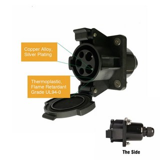 Duosida 전기 자동차 충전 또는 스테이션용 SAE J1772 16A 32A 플러그 AC 커넥터 입구 레벨 2 타입 1, 07 16A Plug