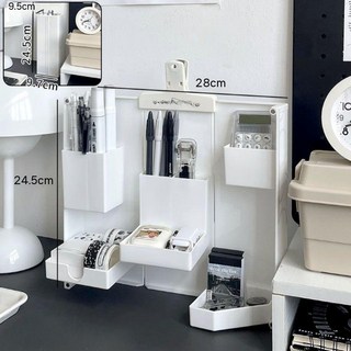 냉장고 연필 케이스 필통 사각 펜꽂이 필기구 특이한, 마그네틱 문구 상자